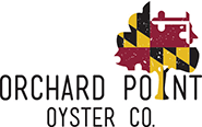 Logo: Orchard Point Oysters.